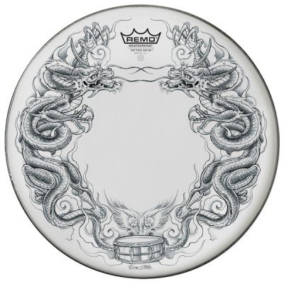Remo 22'' Dragon Skyn Powerstroke 3 White Bass Drum